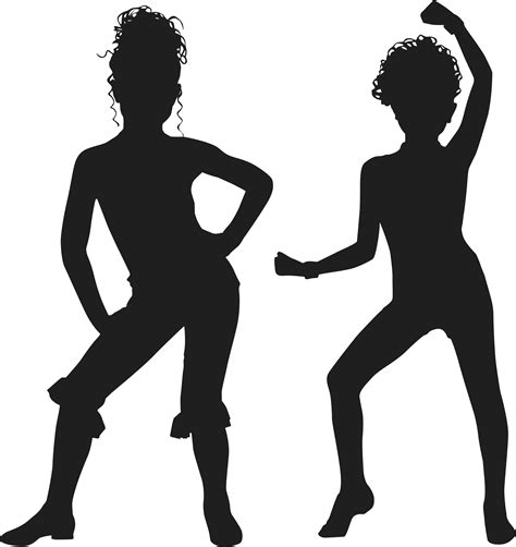 dancing silhouette clipart